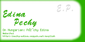 edina pechy business card